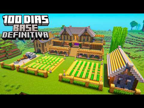 SOBREVIVI 100 DIAS CONSTRUINDO UMA BASE DEFINITIVA NO MINECRAFT HARDCORE