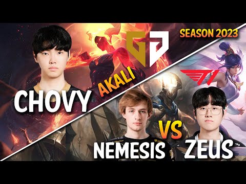 GEN Chovy AKALI Mid | Nemesis vs T1 Zeus - Patch 13.20 KR Ranked