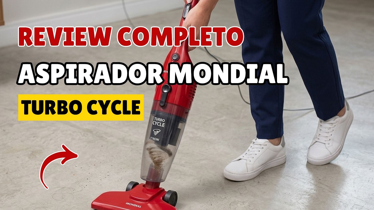 Miniatura da avaliação em vídeo de Aspirador de Pó Mondial Turbo Cycle AP-36 1100W 220V