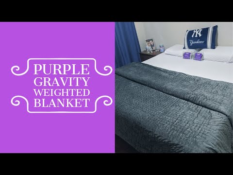 Purple  Gravity Weighted Blanket & Sleep Mask - Sark Lifestyle