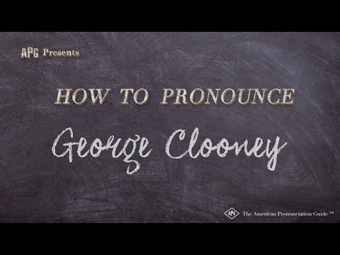 How to Pronounce George Clooney (Real Life Examples!)