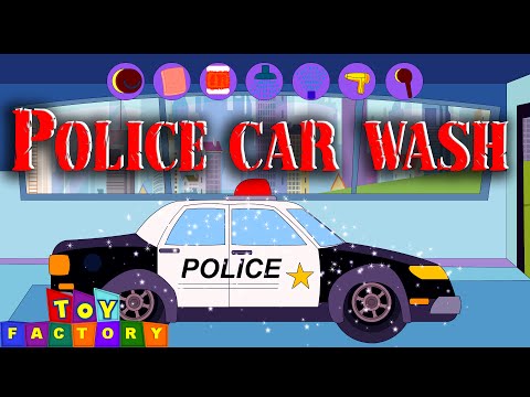 car wash | police car wash for kids | Car wash videos for children