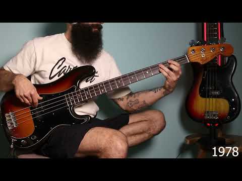 Fender Precision Bass 1978 vs. 1977