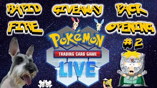 POKEMON TCG LIVE RAPID FIRE PACK OPENINGS #2 + GIVEAWAY #pokemon #pokemoncards #pokemontcglive