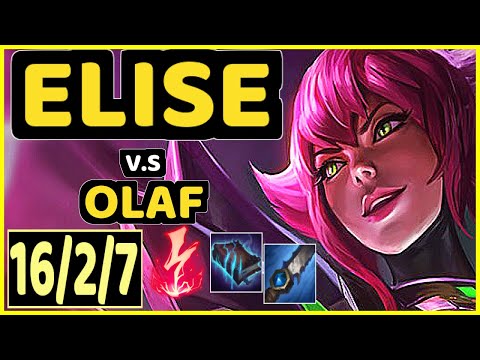 WARDEN (ELISE) vs OLAF - 16/2/7 KDA JUNGLE GAMEPLAY - EUW Ranked GRANDMASTER