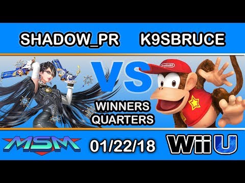 MSM 130 - Shadow_PR (Bayonetta) Vs. K9sbruce (Diddy Kong) Winners Quarters - Smash 4