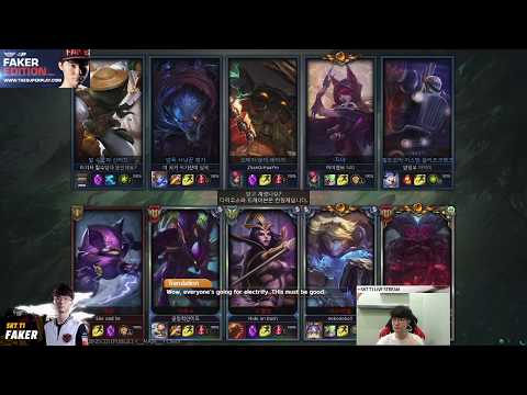 SKT T1 Faker Live Stream KR LOL leblanc vs veigar ss8 13/11