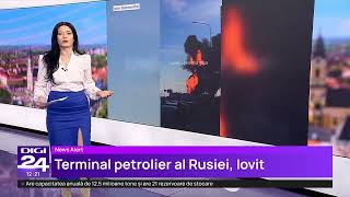 Ucraina contraatacă: incendiu la cel mai mare terminal petrolier al Rusiei din Marea Baltică