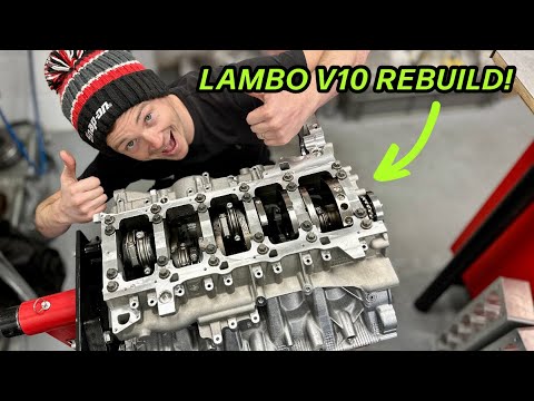 How to Build a V10 Lamborghini Bottom End!