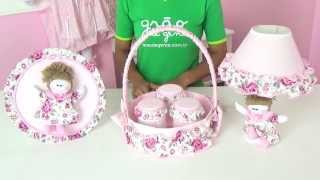 Kit Acessórios Elegance Rosa | Ref: 45026