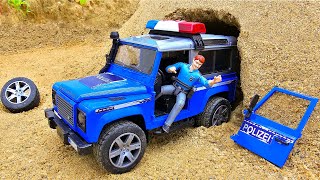 Rescue Police Car From The Monster | Toy Car Story