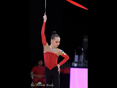 Taisiia Onofriichuk Ribbon Qualification 29,050 - Junior World Championships Cluj-Napoca 2023