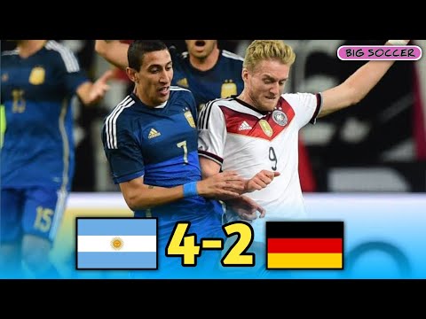Argentina vs Germany 4-2 | Angel Di Maria Unbelievable Performance vs Germany [2014]