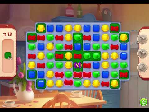 HomeScapes Level 7 no boosters (14 moves)