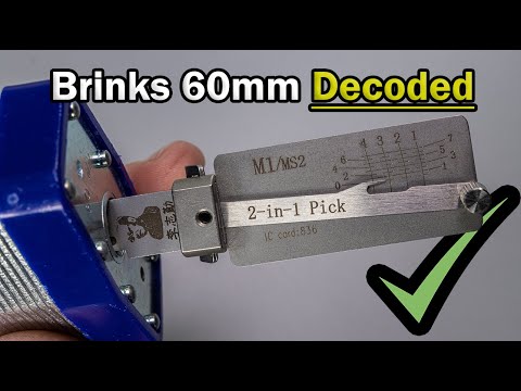 M1 / MS2 Lishi vs Brinks 60mm Laminated Padlock || Decoded!