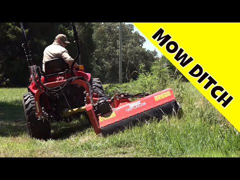 Flail Mower is better than Bush Hog? Offset Ditch Bank Cutter Follow Up