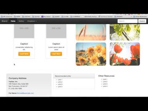 Bootstrap 3  The Complete Guide Course #25- Customize The Footer