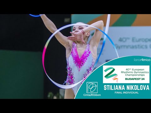 Stiliana Nikolova (BUL) - Cinta/Ribbon - FINAL INDIVIDUAL - Budapest EC 2024