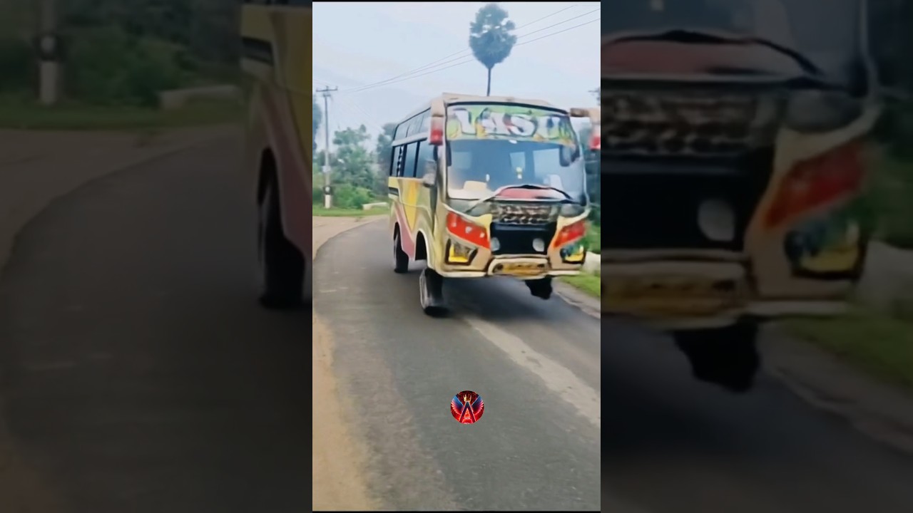 💥வளைவில் நடந்து ஓடிய வாகனம்🫣🚍| #ai #funny #trending #shortsfeed #hornsound #reversevideo #aiedit #1m