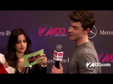 Camila Cabello and Shawn Mendes Keep It 100 For The Holidays (Z100 Jingle Ball)