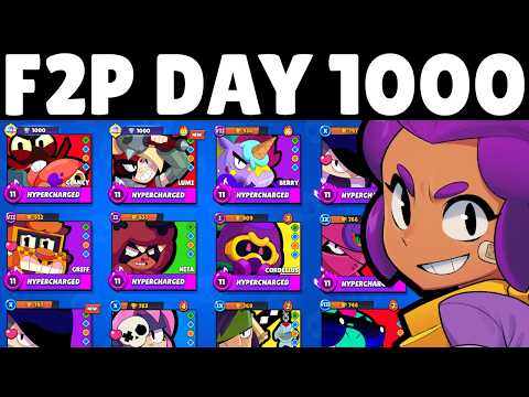 I played "Free to Play" Brawl Stars for 1000 days! - (F2P #44)