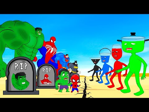 Rescue SPIDERMAN, HULK Family Baby From Evolution MONSTER RADIATION: Returning From The Dead SECRET!