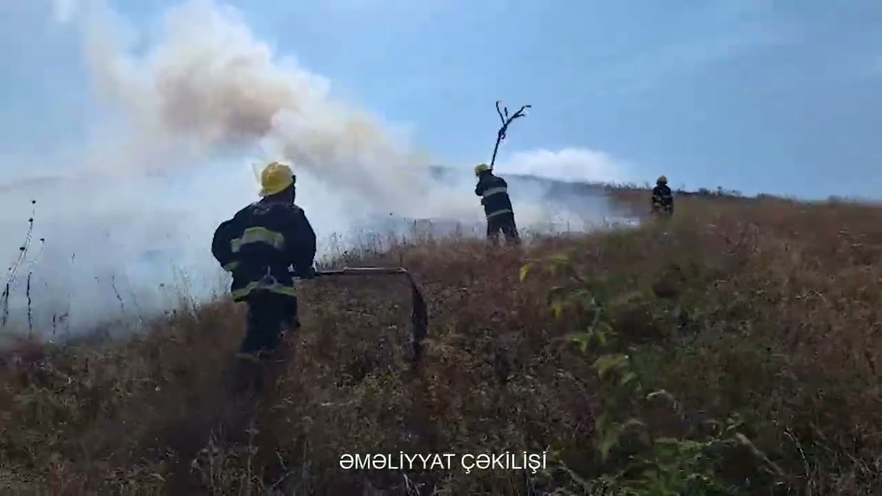 Gədəbəydə dağlıq ərazidə yanğın baş verib VİDEO