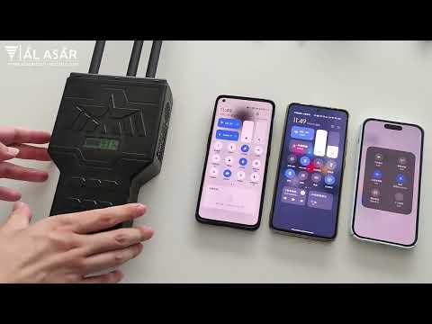 Tri band wifi, bluetooth jammer usage demonstration