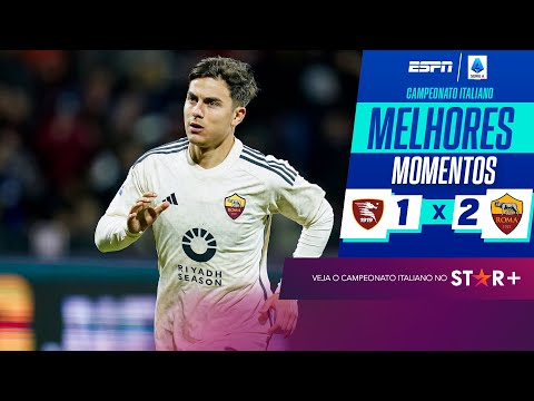 Gols e lances de Salernitana x Roma
