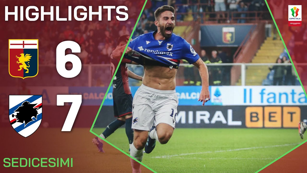 GENOA-SAMPDORIA 6-7 dcr | HIGHLIGHTS | SEDICESIMI | Coppa Italia Frecciarossa 2024/25