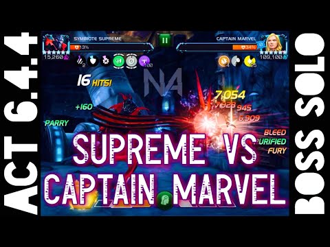 Act 6.4.4 Symbiote Supreme vs Captain Marvel Boss Solo