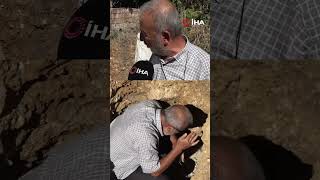 Define kazısı yapıldığı iddia edilen evden kazılan tünel komşu evin ba