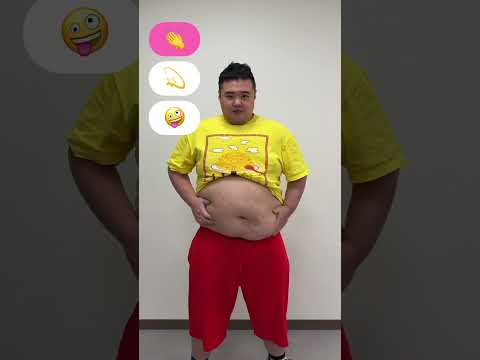 【TikTok100万再生】120Kgデブのピコピコするリアクション