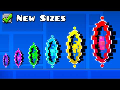 Geometry Dash with NEW SIZE Portals