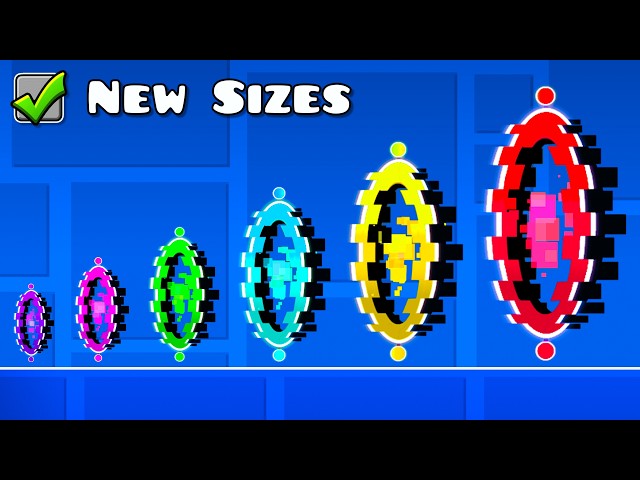 Geometry Dash with NEW SIZE Portals SDDEFAULT Thumbnail