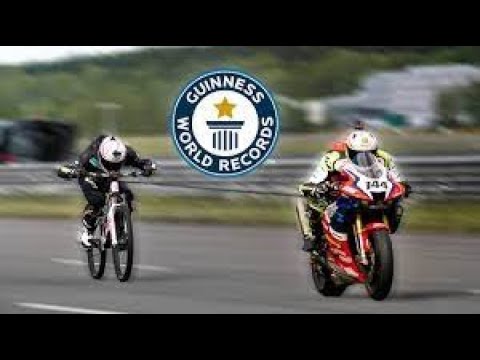 Fastest towed bicycle record broken with speed lets watch speed
