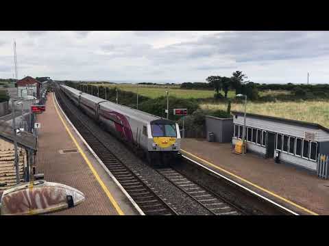 NI Railways 201 loco 8209 + Enterprise DVT 9001 passes Gormanston for Connolly