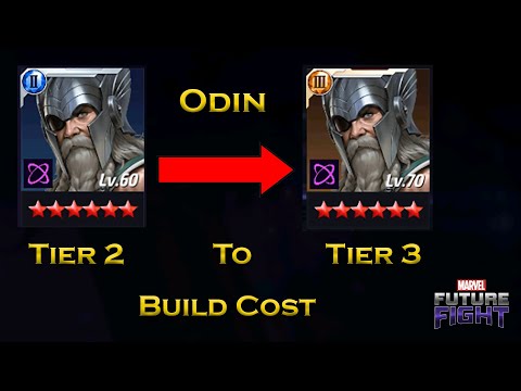 Odin Tier 2 To Tier 3 Build Cost Information For Beginners - F 2 P - Marvel Future Fight