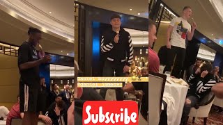 Download lagu new recruits singing their initiation song at team Dinner Vlog mp3