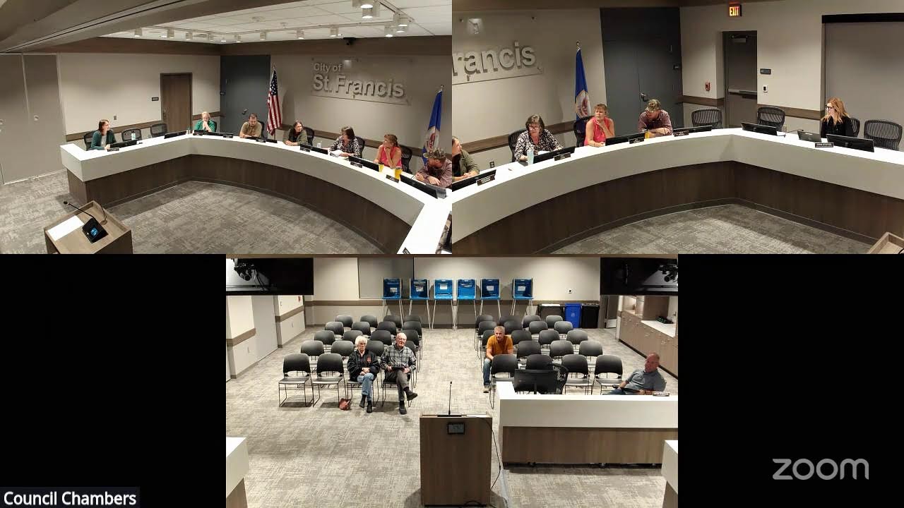 City of St. Francis's Zoom Meeting