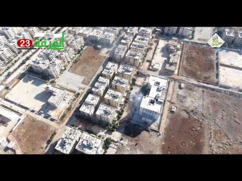 رصد جوي لقذائف الهاون التي تستهدف نقاط قوات النظام في جبهة جمعية الزهراء