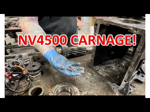 NV4500 teardown- you wont believe this 5 speed's 5th gear problems!