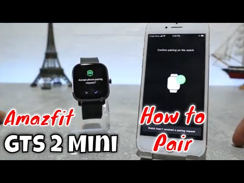 How to pair Amazfit GTS 2 Mini to iphone with Zepp iOS app, how to setup Amazfit GTS 2 Mini