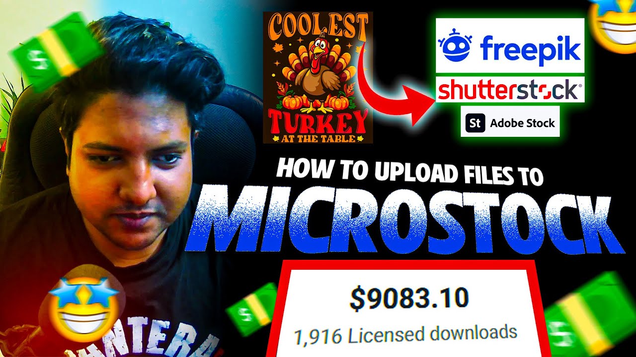 🔥 HOW to upload files on MICROSTOCK websites like freepik, shutterstock, etc 💸💰 Best T-Shirt Designs