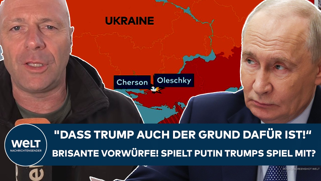 UKRAINE-KRIEG: "Dass Trump der Grund dafür ist!" - Brisante Vorwürfe! Spielt Putin das Spiel mit?