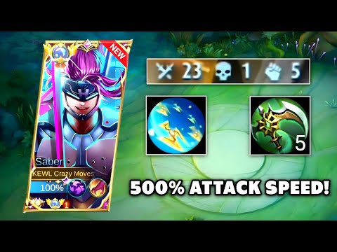 THIS IS THE ONLY ATTACK SPEED ITEM YOU NEED FOR SABER TO MAXIMIZE YOUR DAMAGE!!