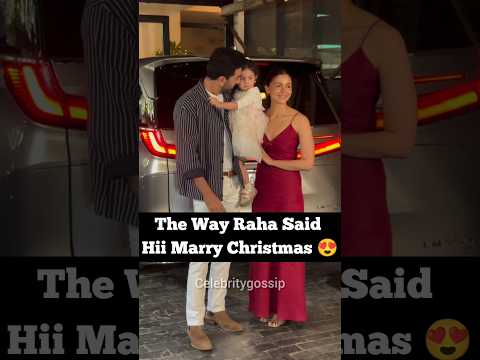 Ranbir Kapoor & Alia Bhatt with Daughter Raha- Marry Christmas #shorts #aliabhatt #rahakapoor