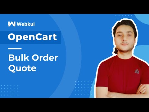 OpenCart Bulk Order Quote Plugin - Walkthrough