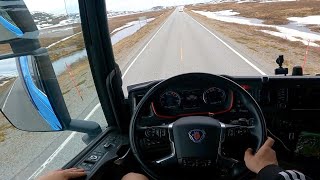 Download lagu POV Driving Scania S520 V8 Sound - Skaidi Norway, Truck simulator 🇳🇴 mp3