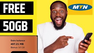 HOW TO GET MTN FREE 50GB NOW‼️ (New Update)